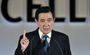 Le président taïwanais Ma Ying-jeou à Taipei le 21 avril 2016