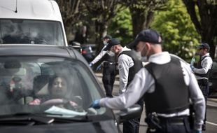 Contrôles de police durant le confinement.