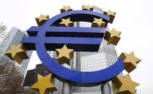 Le logo de la monnaie européenne l'euro