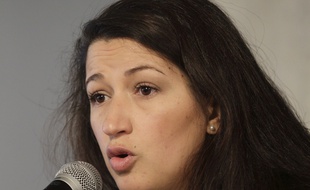 La collaboratrice de «Charlie Hebdo» Zineb El Rhazoui, à Montréal, au Canada, le 26 janvier 2015.