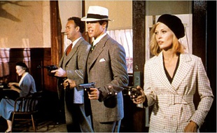 Warren Beatty et Faye Dunaway dans Bonnie and Clyde