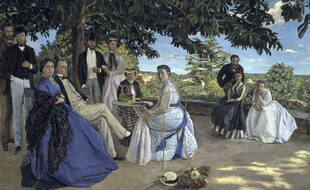 Family Reunion (Reunion de Famille) 1867/ Jean Frederic Bazille 1841-1870/French Oil on Canvas Musee d'Orsay, Paris /1158-758