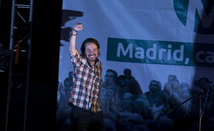 Pablo Iglesias, leader de Podemos, le 24 mai 2015.