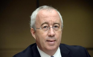 Luc Oursel, président du directoire d'Areva, le 20 mai 2014, lors d'une audition devant la commission d'enquête parlementaire sur les coûts du nucléaire