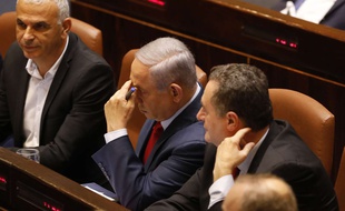 Le Premier ministre israélien Benjamin Netanyahou avant le vote à la Knesset, le 29 mai 2019.