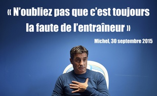 Michel, coach de l'Olympique de Marseille, roi de la punchline de mauvaise foi.