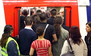 Le RER A bondé (illustration).