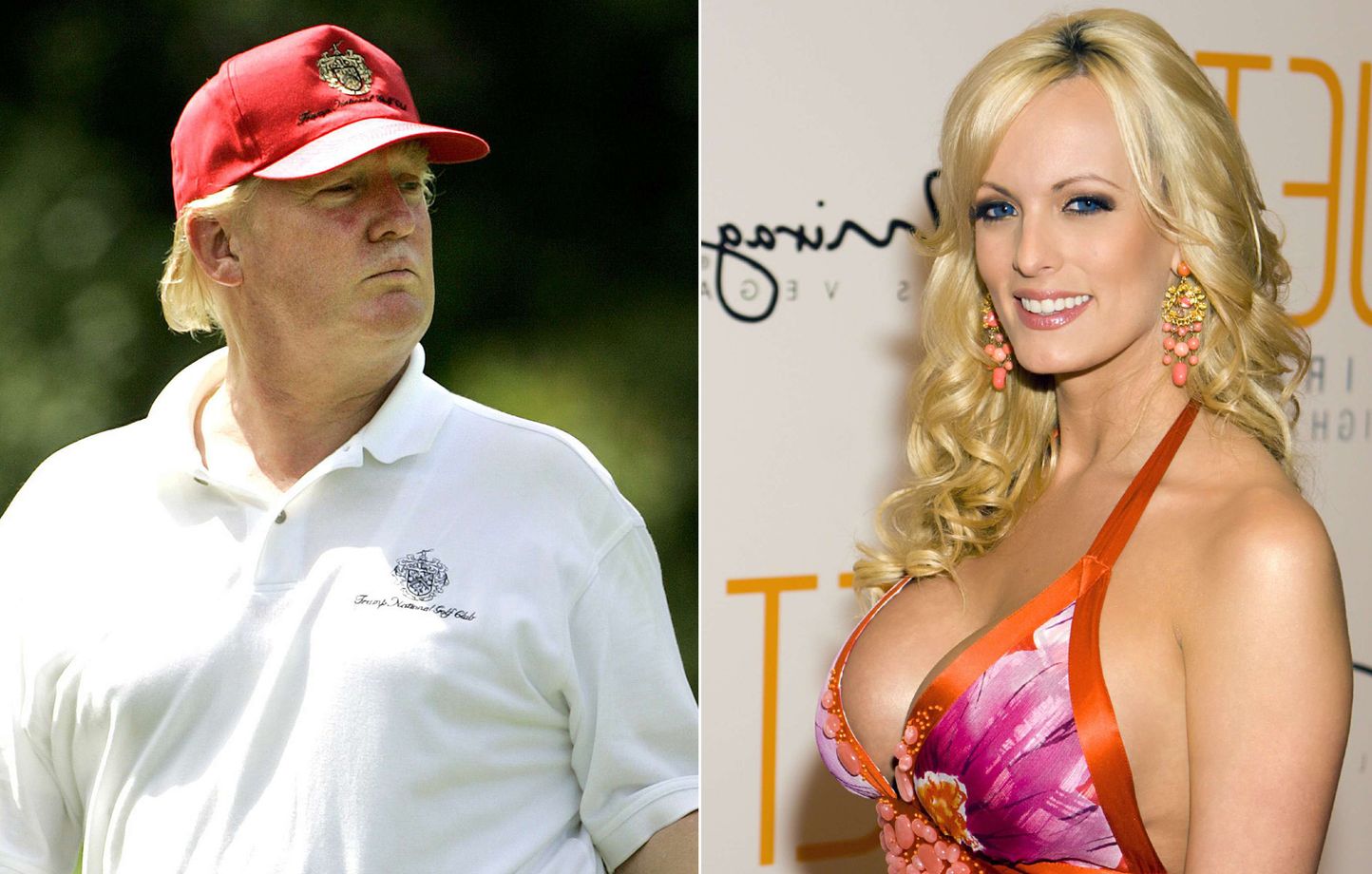 Photomontage de Donald Trump et de l'ex-star du X Stephanie Clifford («Stormy Daniels»), en 2006.