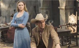 Evan Rachel Wood et Jimmi Simpson dans «Westworld».