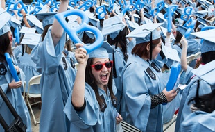 Des étudiants de l'université de Columbia, à New York, lors de la cérémonie de remise des diplômes.