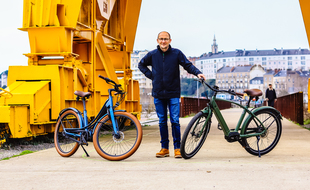 Stéphane Grégoire, gérant de Reine bike, a lancé la production de ses premiers vélos.