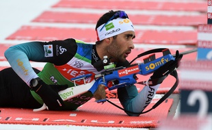 Martin Fourcade, le 18 décembre 2019 au Le Grand Bornand.