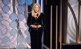 La chanteuse Barbra Streisand aux Golden Globes 2018