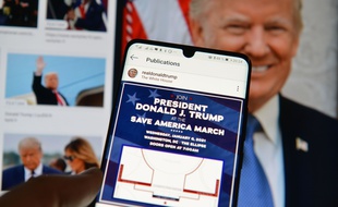 Photo du compte Instagram (filiale de Facebook) de Donald Trump.