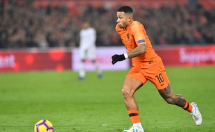 Memphis Depay face à la France, vendredi 16 novembre.