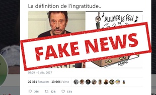 Ce photomontage accuse faussement Charlie Hebdo d'ingratitude.