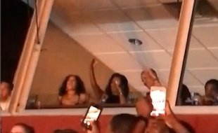 Les Obama au concert de Jay-Z et Beyoncé, samedi 28 juillet, à Washington.