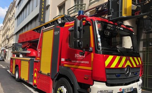 Illustration de pompiers. Ici à Lyon.