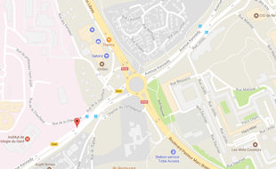 L'accident s'est produit à proximité d'un rond-point.
