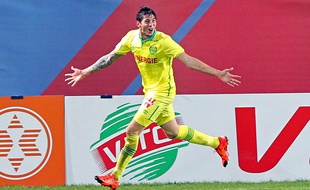 Emiliano Sala a débloqué son compteur but à Ajaccio.