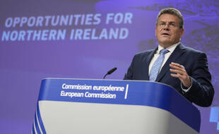 Le vice-président de la Commission Maros Sefcovic a présenté mercredi 13 octobre 2021 une solution afin de réduire les tensions avec l'Irlande du Nord sur les approvisionnements à la suite du Brexit.