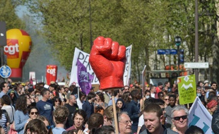 Illustration d'une manifestation le 19 avril 2018 à Paris.