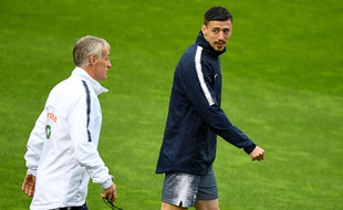 Didier Deschamps et Clément Lenglet, à Clairefontaine, le 5 juin 2019.
