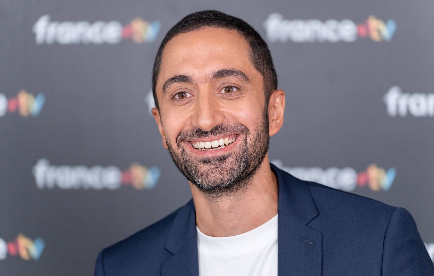 Jimmy Mohamed lors de la rentrée des classes de France TV le 4 septembre.