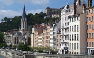 Lyon, le 04 Mai 2014 Differentes vues du quartier du Vieux-Lyon qui a ete menace de destruction et qui a ete sauve il y a 50 ans, le 12 mai 1964 par l'association Renaissance du Vieux-Lyon.