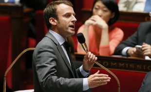 Le ministre de l'Economie Emmanuel Macron à l'Assemblée nationale, le 23 juin 2015