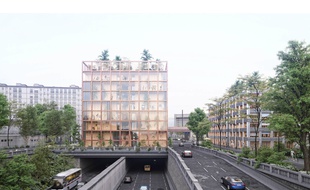 Le projet «Inventons la métropole du Grand Paris» sur le périphérique Porte Brancion à Paris.