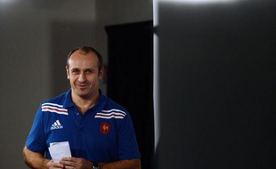Philippe Saint-André, le sélectionneur de l'équipe de France, le 15 novembre 2012, à Marcoussis.