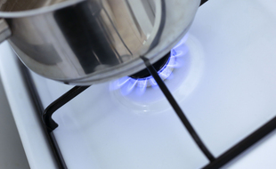 Illustration d'une cuisinière à gaz.