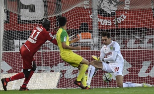 Le but encaissé par le FCN, samedi soir, à Dijon.