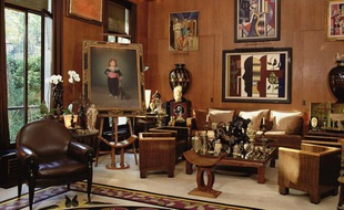 L'appartement d'Yves Saint Laurent et de Pierre Bergé, au 55 rue de Babylone dans le VIIe arrondissement.