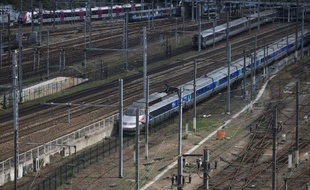 Un TGV arrive à Paris, le 24 avril 2014