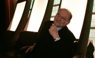L'écrivain Michel Tournier sur le plateau de France 5, le 17 janvier 2007