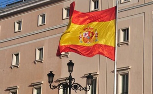 Le drapeau de l'Espagne.