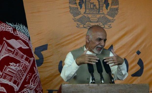 Le président afghan Ashraf Ghani à Kaboul, le 14 octobre 2015