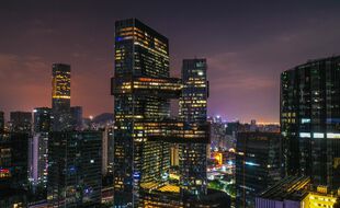 Photo d'illustration de gratte-ciels à Shenzen (Chine).