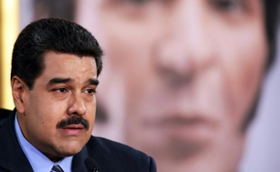 Image fournie par la présidence vénézuelienne du président Nicolas Maduro, à la télévision à Caracas, le 17 février 2016
