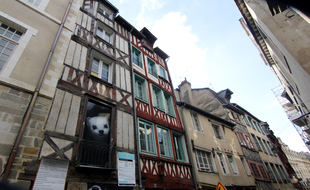 Dans la rue Saint-Georges, à Rennes, 80% des immeubles sont dans un état dégradé.