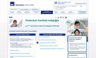 Le programme «protection familiale intégr@le» lancé par Axa en 2012 pour couvrir l'e-réputation.
