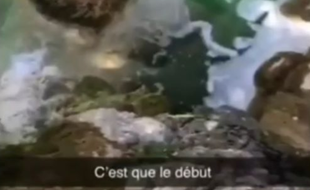 Une photo que le suspect est accusé d'avoir postée sur un réseau social.