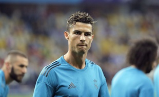 Ronaldo avant la finale de la Ligue des champions entre le Real Madrid et Liverpool, le 26 mai 2018.