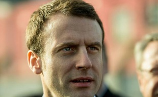 Le ministre de l'Economie Emmanuel Macron, le 15 février 2016, à Roubaix