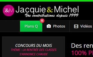 Capture d'écran du site pornographique