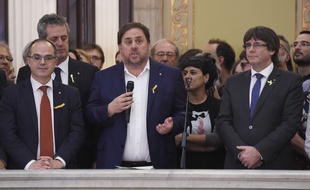 Le vice-président catalan destitué Oriol Junqueras