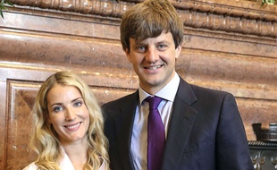 Ernst-Auguste de Hanovre et Ekaterina Malysheva lors du mariage civile le 7 juillet 2017