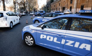 Image d'illustration de la police italienne à Rome, le 24 décembre 2016.